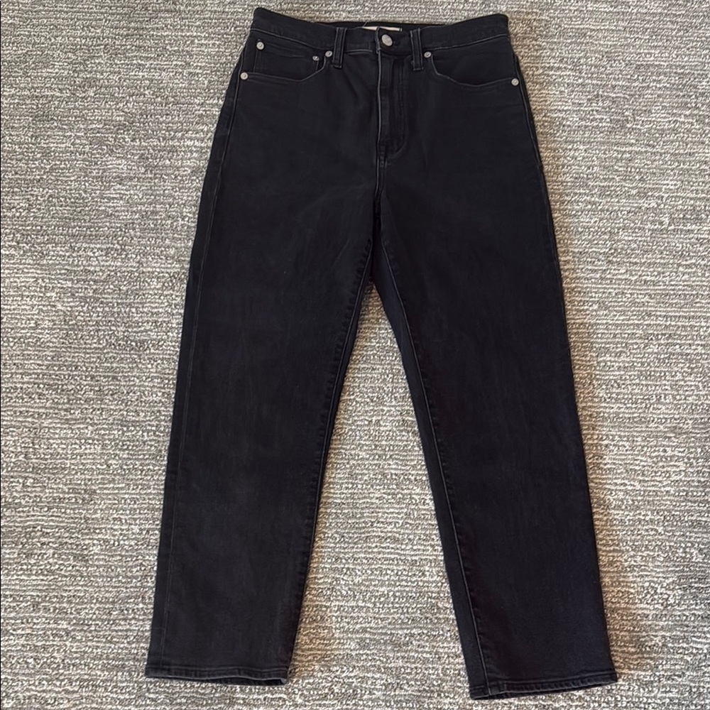 Madewell Straight-Leg Black Jeans